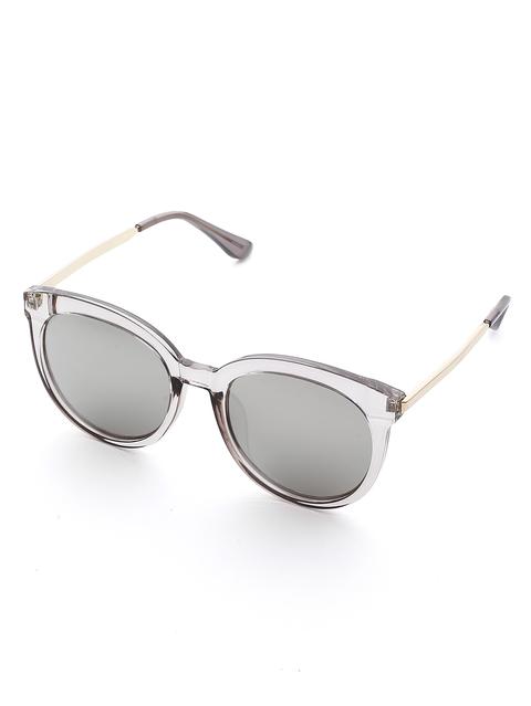 Clear Frame Round Lens Sunglasses