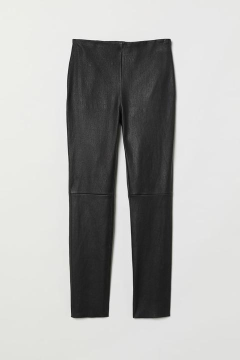 Leather Trousers - Black