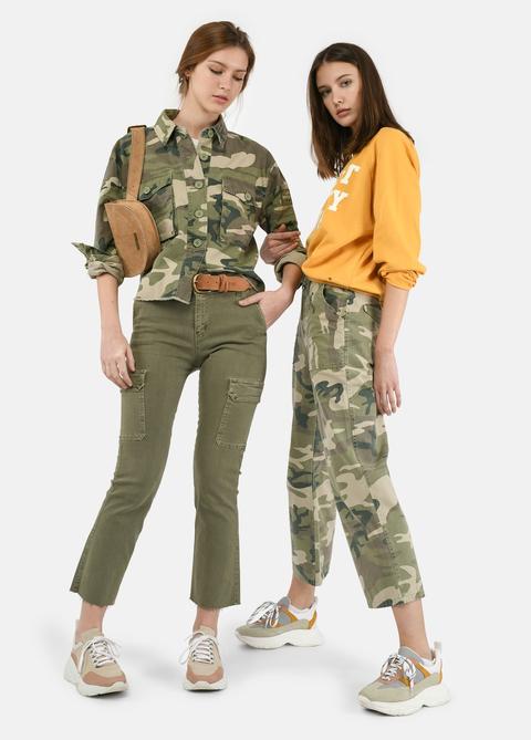 Pantalón Britney Cargo Camuflaje