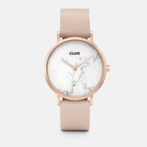 La Roche Rose Gold White Marble/nude
