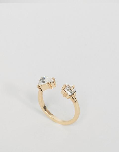 Anillo Abierto Con Bonita Pedrería De Asos