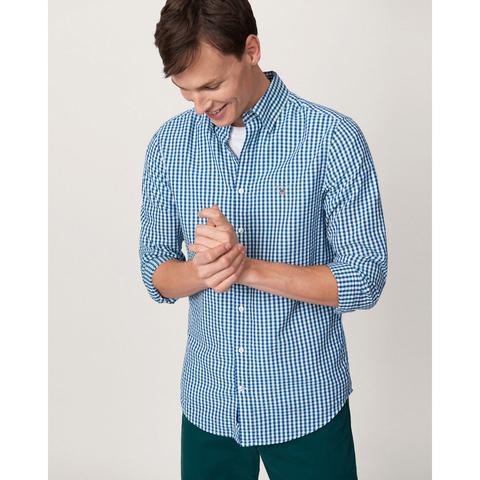 Slim Fit Tech Prep™ Seersucker Gingham Shirt