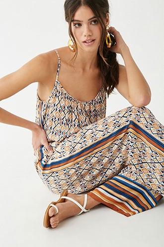 geo print jumpsuit