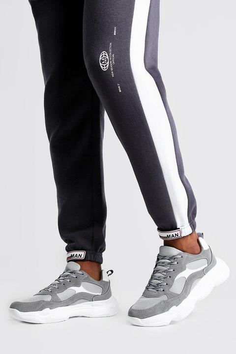 Baskets Épaisses À Semelle Wave Réfléchissante Homme - Gris - 43, Gris