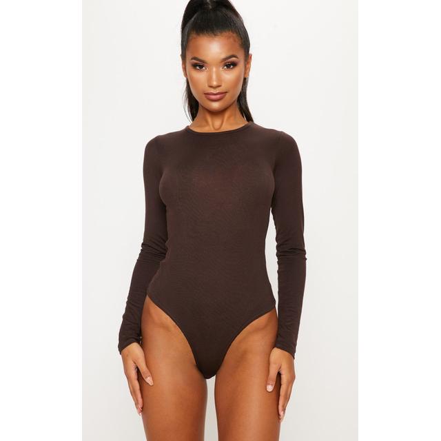 chocolate long sleeve bodysuit