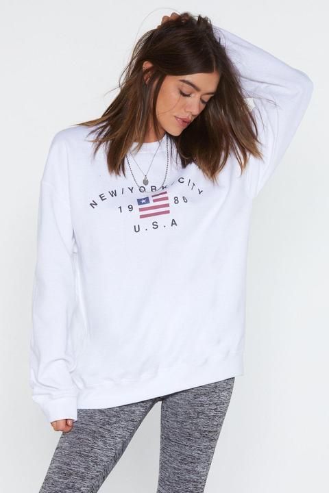 Womens New York State Of Mind Sweatshirt from Nasty Gal on 21 Buttons