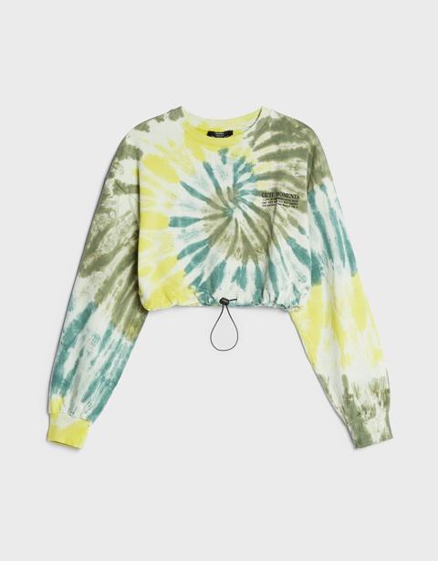 Sudadera Cropped Tie Dye