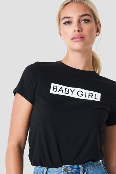 Linn Ahlborg X Na-kd Baby Girl Tee - Black