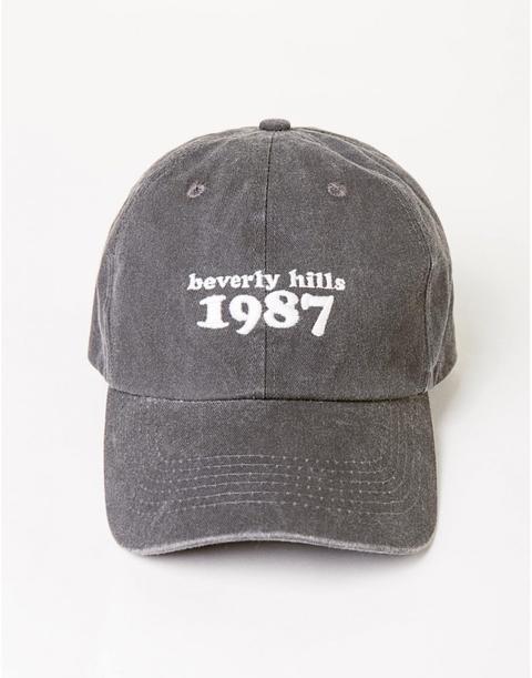 Gorra Bordado Beverly Hills Gris Marengo