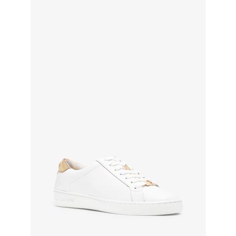 michael kors sneakers white and gold