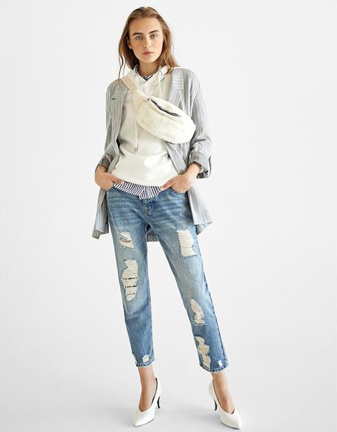 stradivarius jeans boyfriend