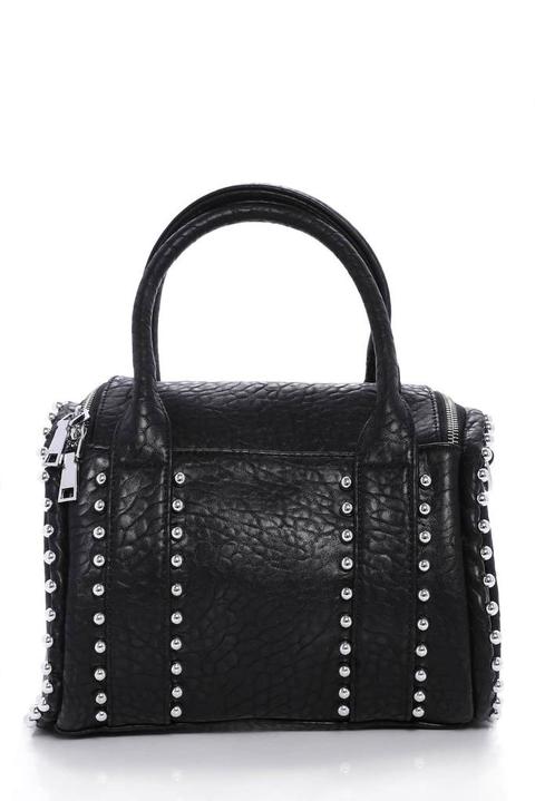 Black Bag With Pearl Details