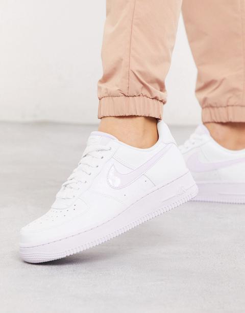 Zapatillas En Blanco Perlado Air Force 1 '07 De Nike