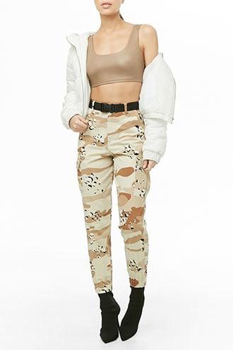 tan camo joggers