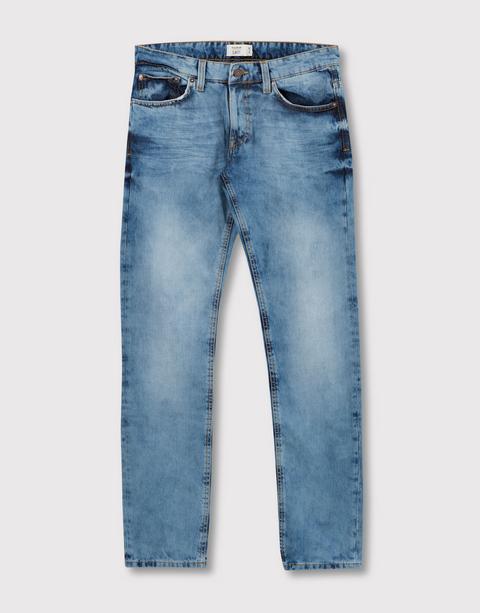 Jeans Slim Fit Lavado Medio