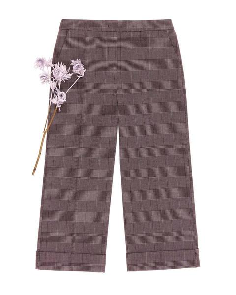 Pantaloni Cropped A Quadri