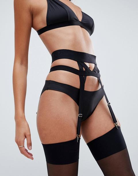 Asos Design Double Elastic Chunky Suspender Belt