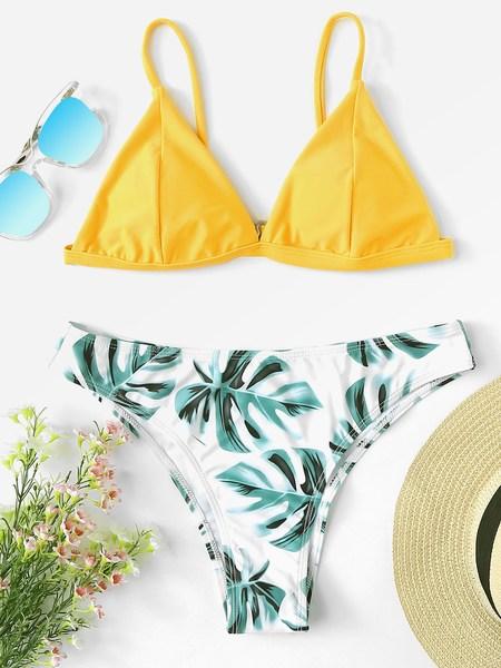 Bikini Con Stampa Palm