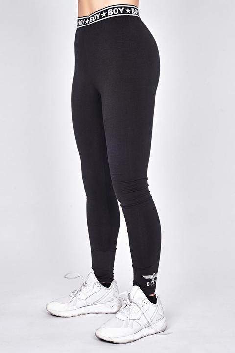 Boy Tape Leggings - Black/white