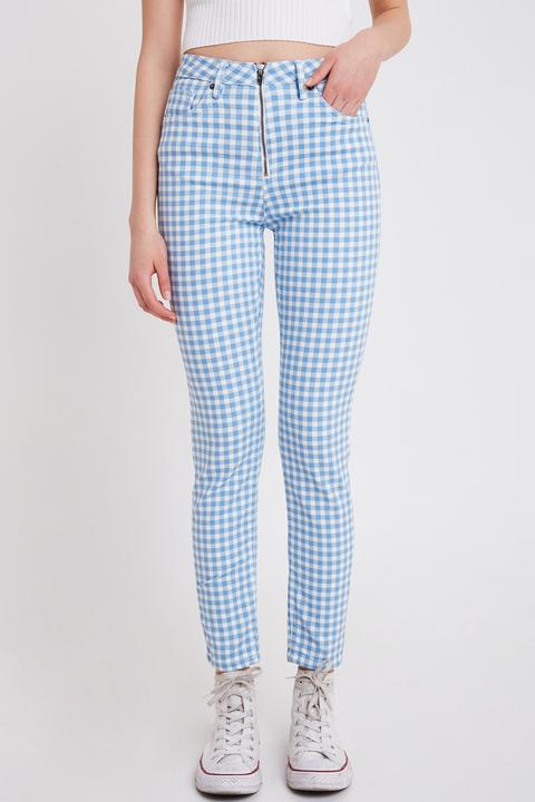 Pantaloni Skinny Quadretti