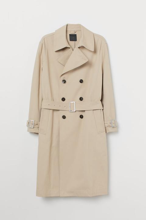 Trench-coat En Coton - Beige