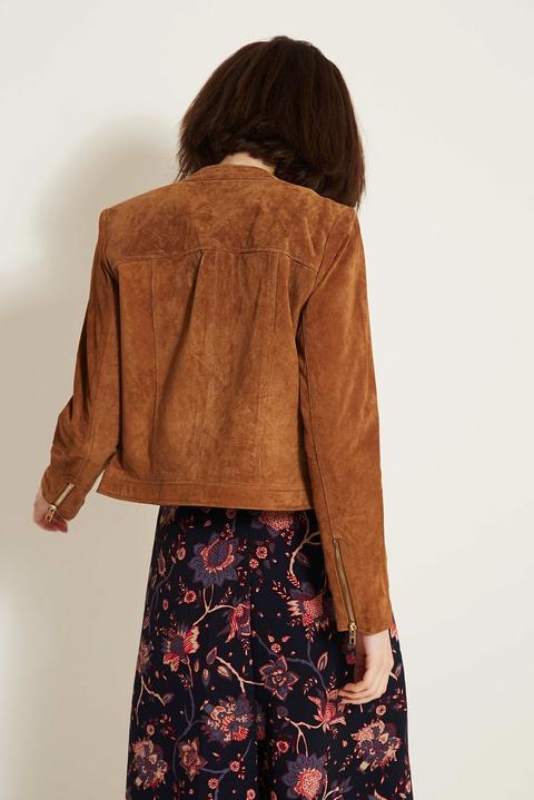 Chaqueta Piel Marrón De Only