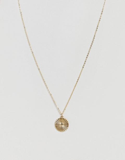Pieces - Collana Con Disco Oro - Oro