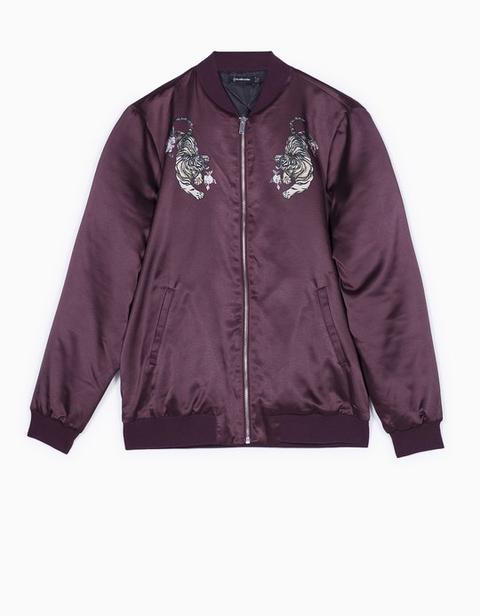 Bomber Estampada Acolchada