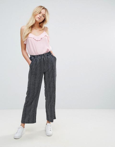 Y.a.s Sea Stripe Wide Trousers