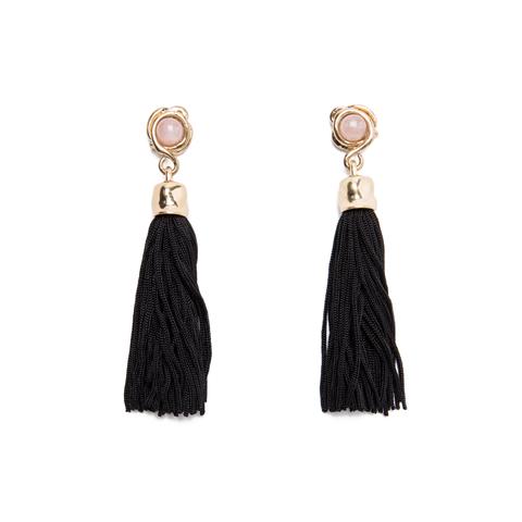 Pendientes Pompón Negro