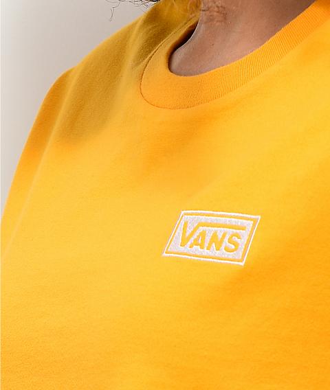 Vans Split Sided Yellow Crop T-shirt 