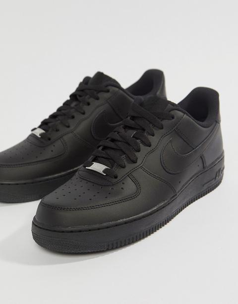 Nike Air Force 1 '07 Trainers In Black