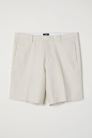 H & M - Shorts Chinos Slim Fit - Beige