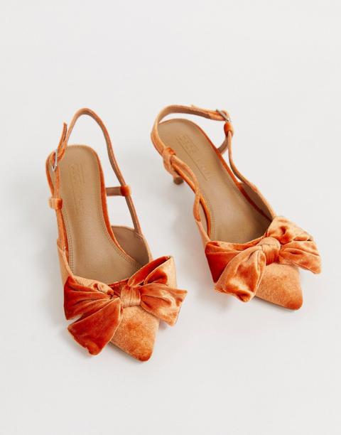 asos orange heels