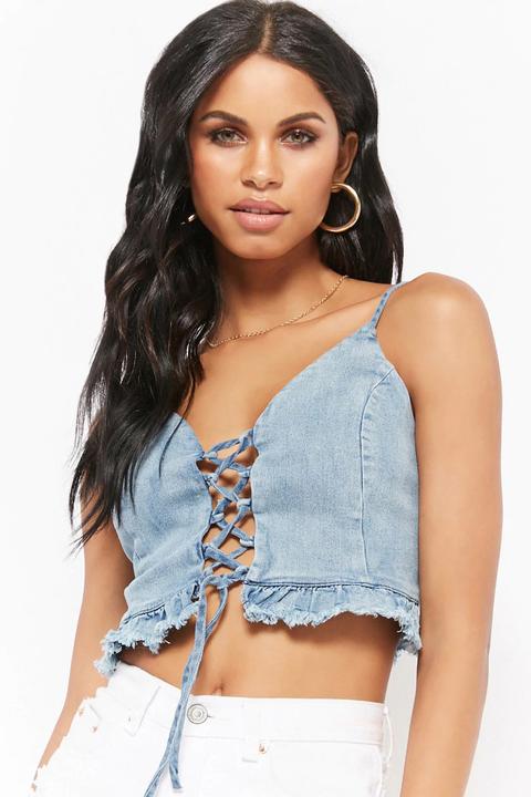 Crop Top Di Jeans from Forever 21 on 21 Buttons