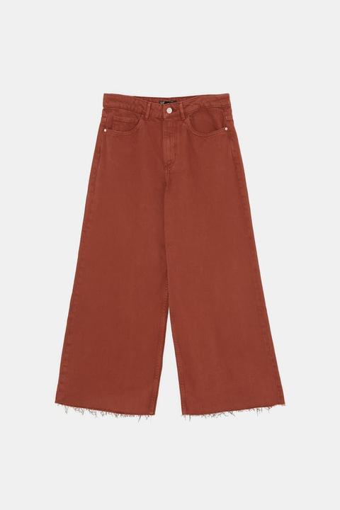 Jeans Culotte Mid-rise