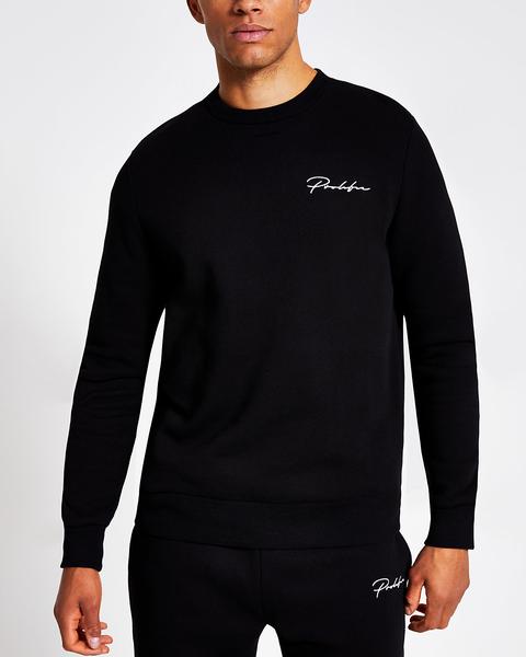 Prolific Black Slim Fit Sweatshirt