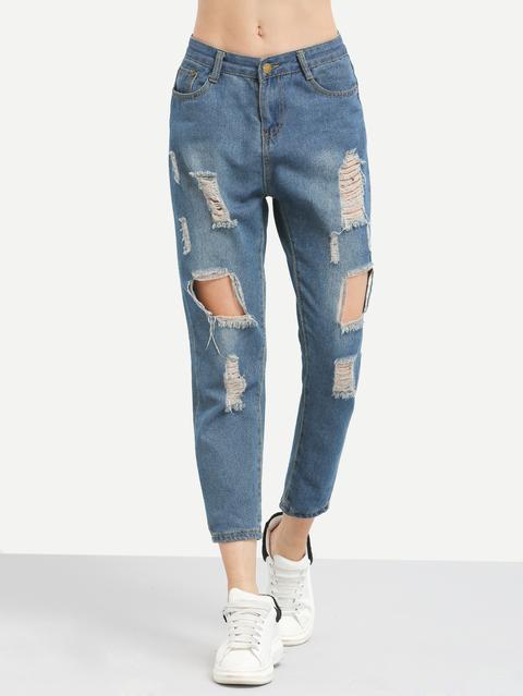 Jeans Alla Caviglia Boyfrend