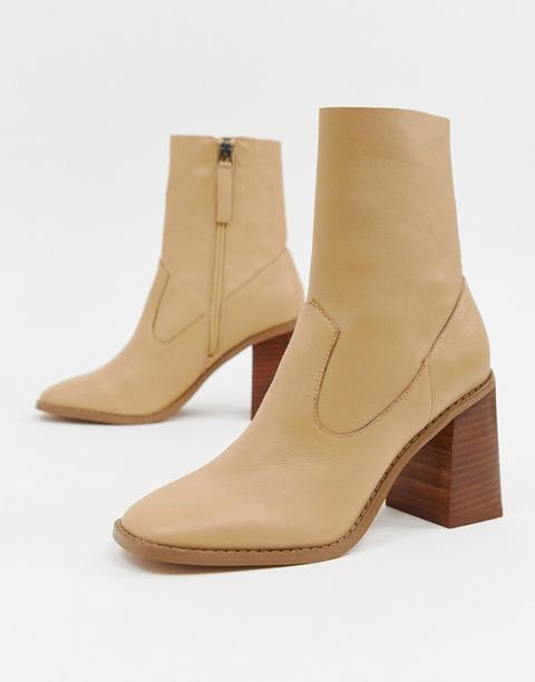 Botines De Cuero Evaline De Asos Design