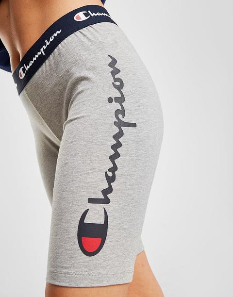 Champion Logo Cycle Shorts - Grey 