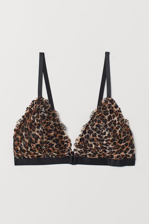 H & M - Reggiseno Imbottito In Pizzo - Nero