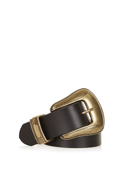 Billy Leather Western Jeans Belt