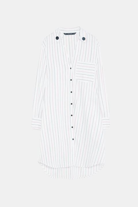 Vestito Chemisier A Righe
