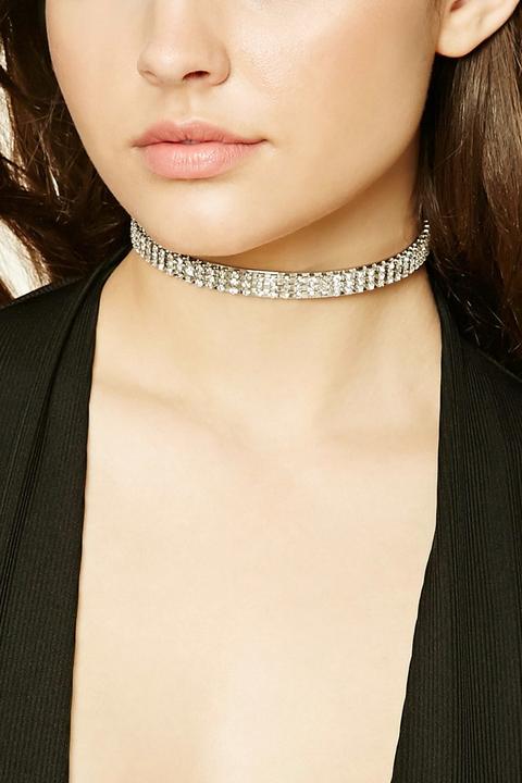 Collana A Girocollo Con Strass