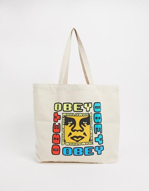 Bolso Tote En Beis Defiant De Obey