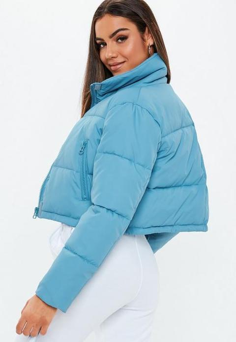 crop fleece oversized puffer jacket