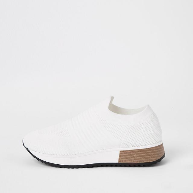 White Knitted Runner Trainers from 