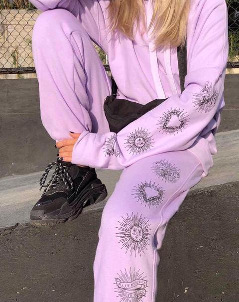 Basta Jogger In Lilac 'all Of My Bones'