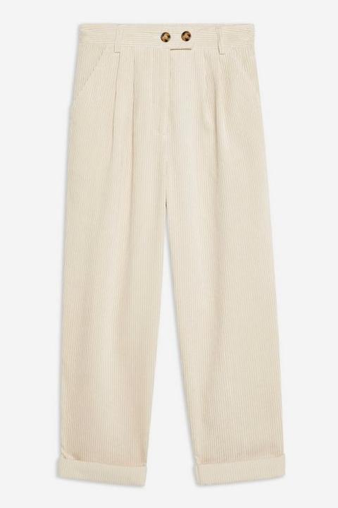 corduroy peg trousers topshop