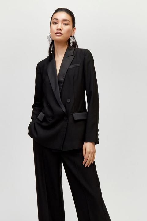 warehouse black blazer